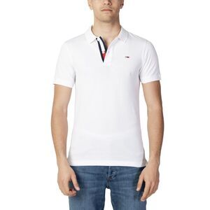 Tommy Hilfiger Jeans Classic Fit Polo Shirt MW0MW02329 Men white Polo Shirts